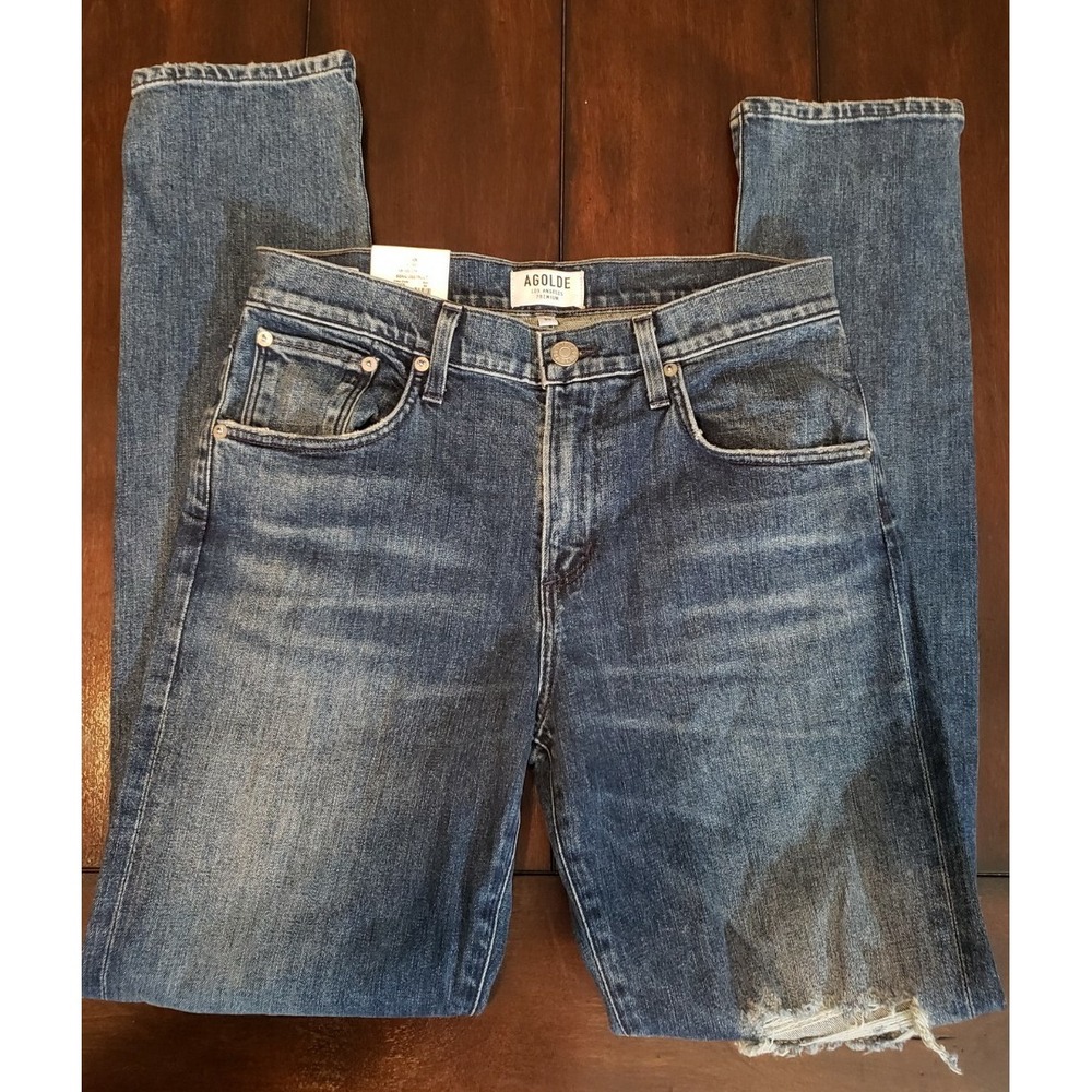 Men's NWT‎ Agolde Blade Skinny Jeans Size 30 Sonic Destruct Inseam 31"